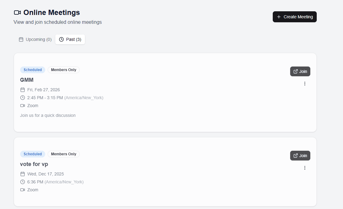 Schedule Zoom Meetings & Create Posters