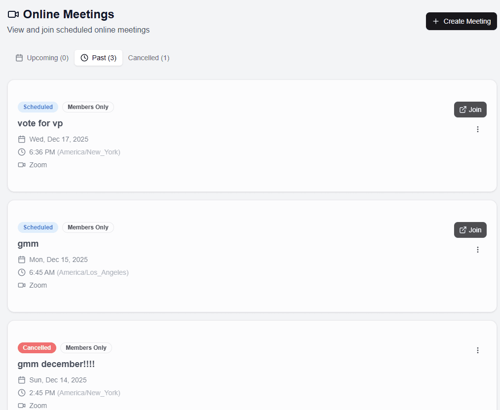 Schedule Zoom Meetings & Create Posters